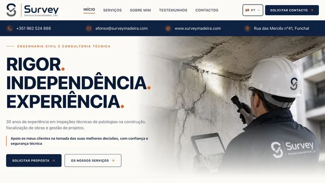 Página inicial — Survey Madeira